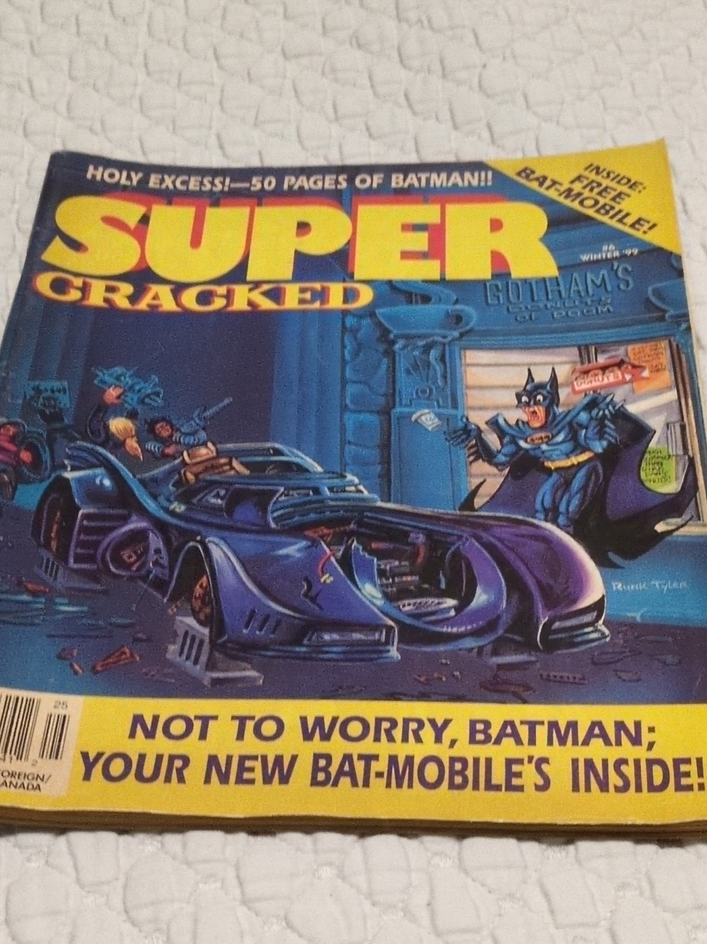 DC Comics Super Cracked Magazine - Blue Purple with Yellow Accents